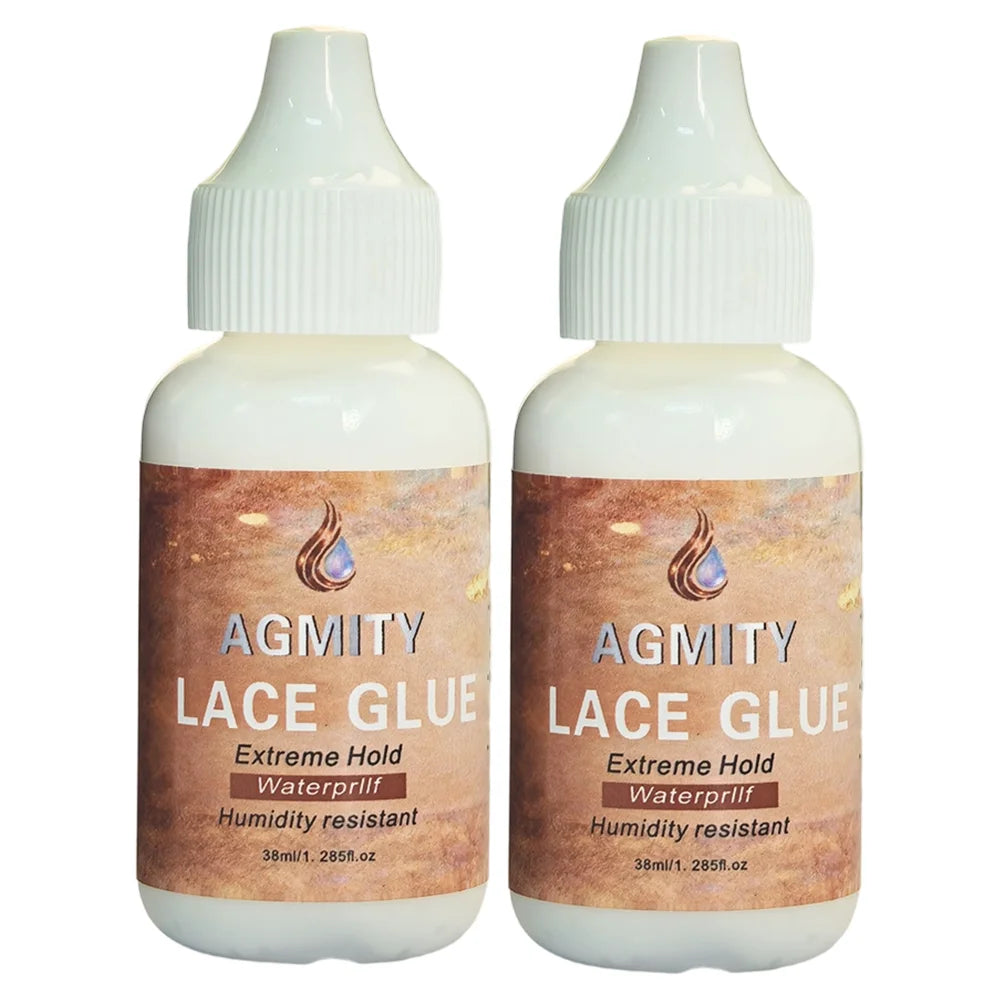 38ml/1.03fl.oz Waterproof Lace Wig Glue - Extremely Hold, Invisible, Quick Dry & Easy Removal