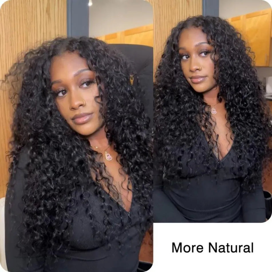 10-32 Inches Curly Deep Wave Human Hair Unprocessed Weaving Water Wave Hair