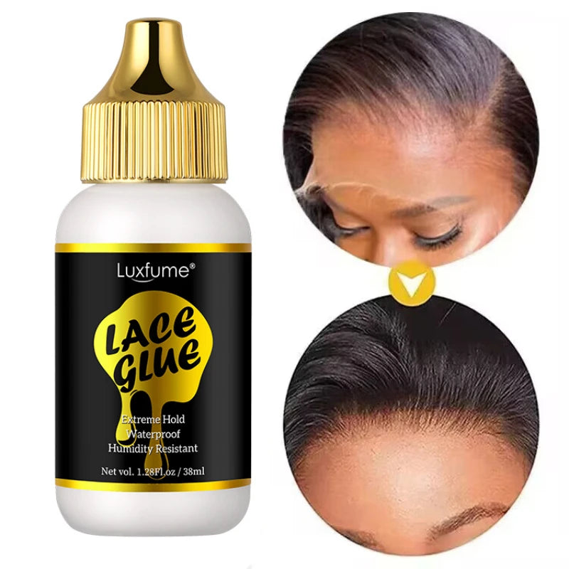 38ml Lace Glue Gel for Wig installing, Waterproof Wig Adhesive, Unisex Durable Adhesive for Hair Accessories For All Hair Types