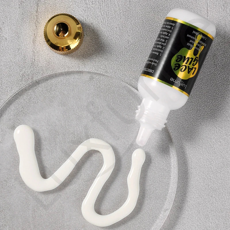 38ml Lace Glue Gel for Wig installing, Waterproof Wig Adhesive, Unisex Durable Adhesive for Hair Accessories For All Hair Types