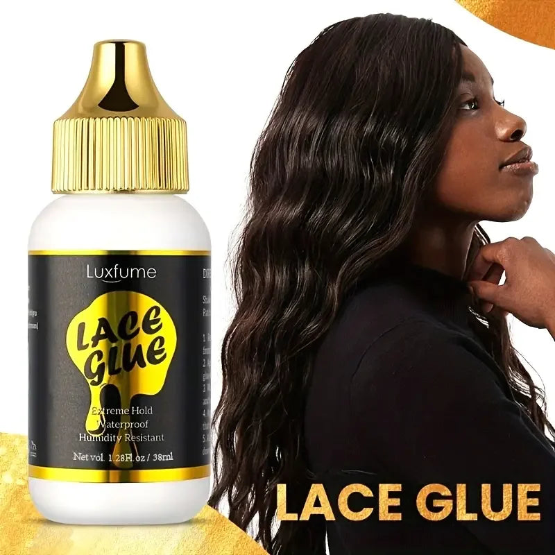 38ml Lace Glue Gel for Wig installing, Waterproof Wig Adhesive, Unisex Durable Adhesive for Hair Accessories For All Hair Types