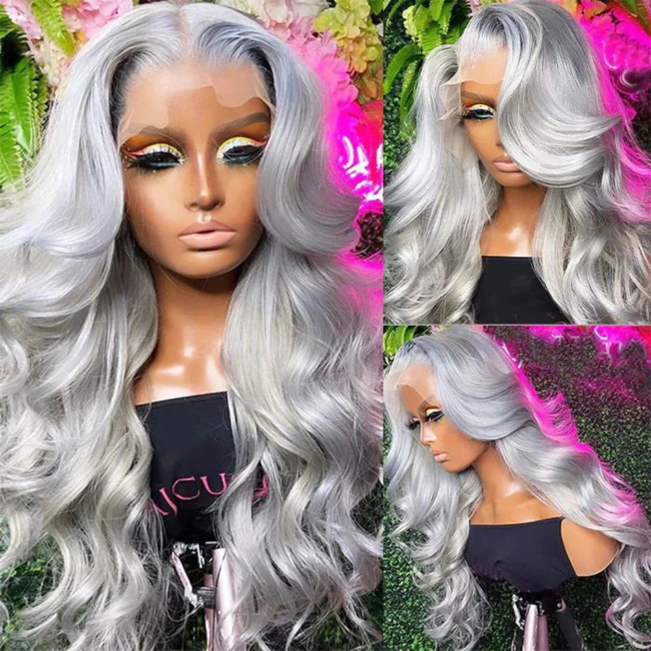 HD Transparent Lace Front Human Hair Wigs