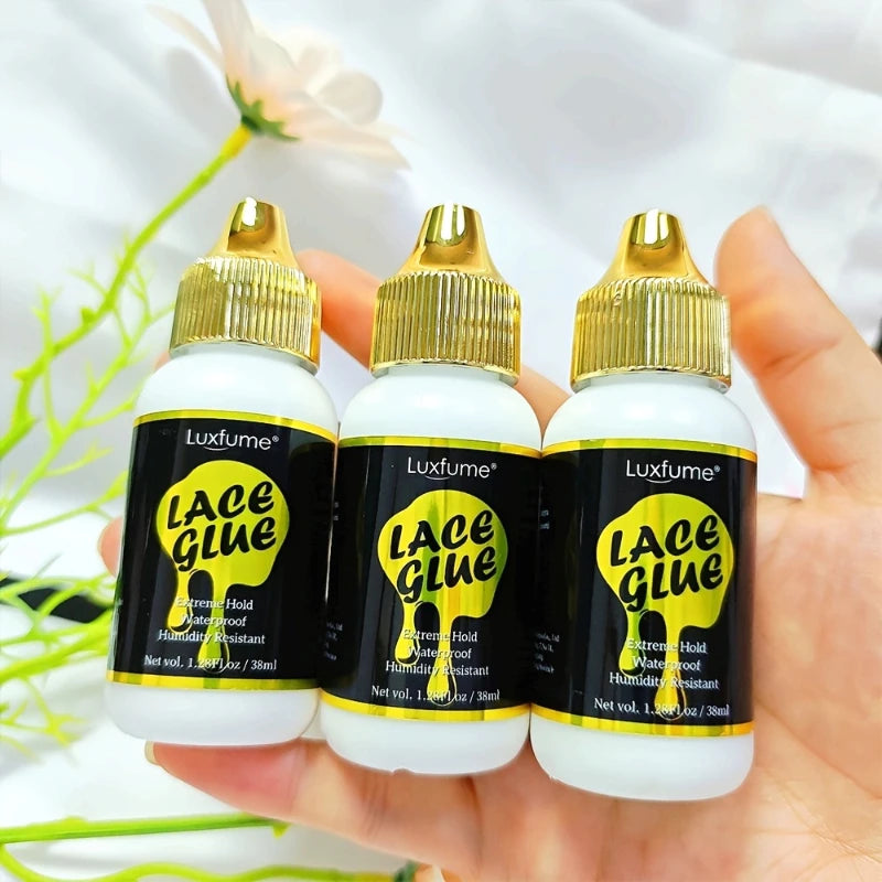 38ml Lace Glue Gel for Wig installing, Waterproof Wig Adhesive, Unisex Durable Adhesive for Hair Accessories For All Hair Types